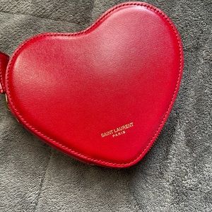 Cutest little thing red hot Saint Laurent tote